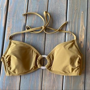 GAP Mustard Bikini Top with Silver Accent